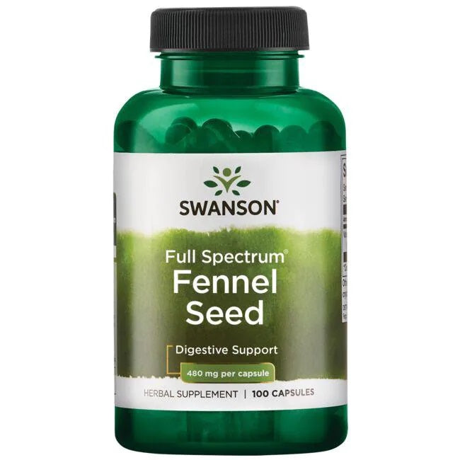 Swanson Full Spectrum Fennel Seed, 480mg 100 caps