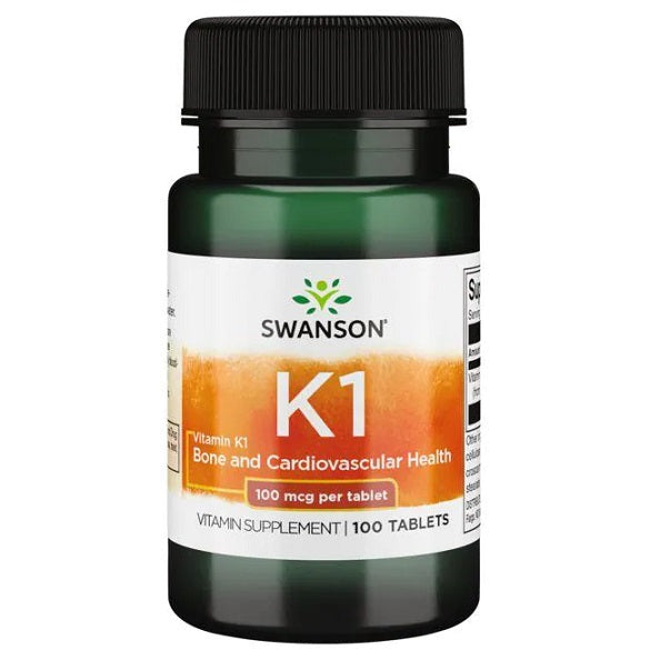 Swanson Vitamin K1, 100mcg 100 tablets