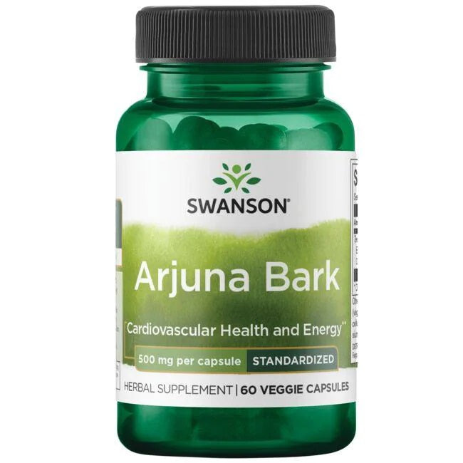 Swanson Arjuna Bark, 500mg 60 vcaps