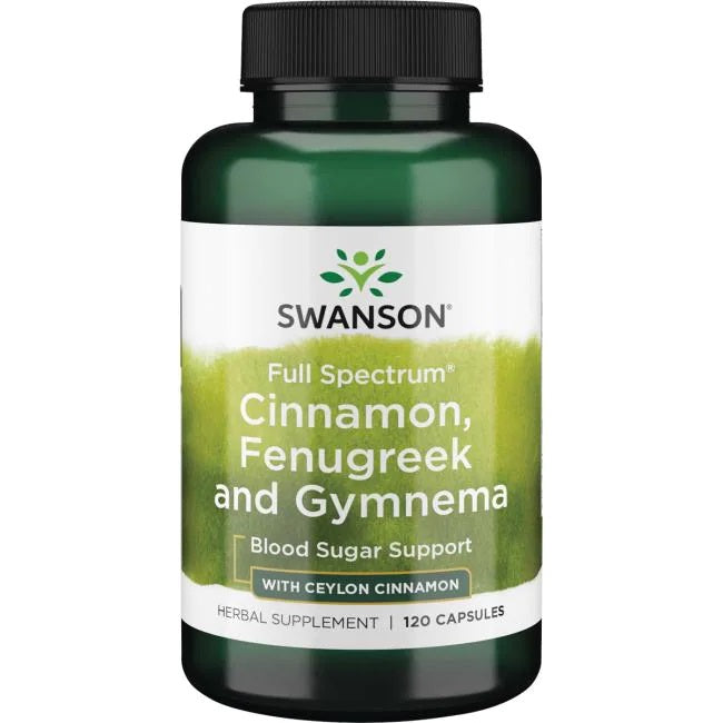 Swanson Full Spectrum Cinnamon, Fenugreek and Gymnema 120 caps