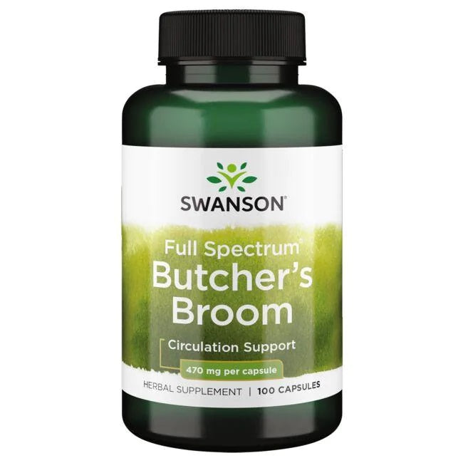 Swanson Full Spectrum Butcher's Broom, 470mg 100 caps