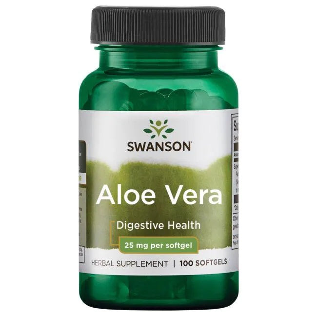 Swanson Aloe Vera, 25mg 100 softgels
