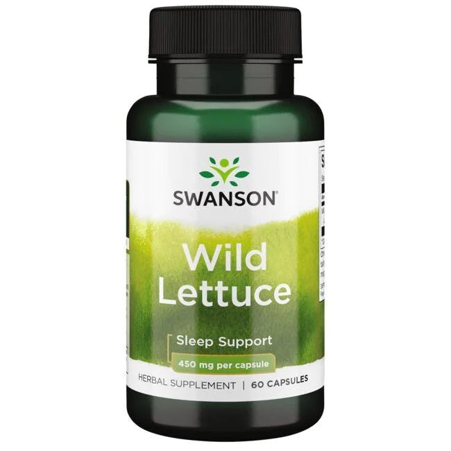 Swanson Wild Lettuce, 450mg 60 caps