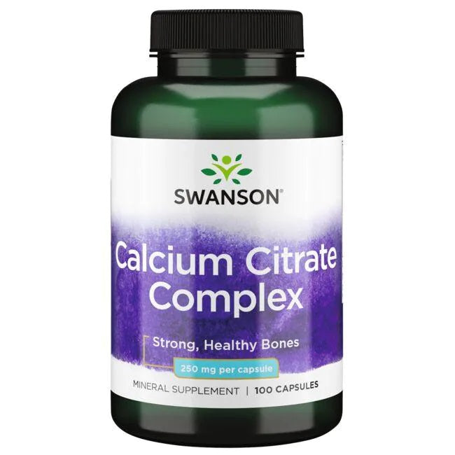 Swanson Calcium Citrate Complex, 250mg 100 caps