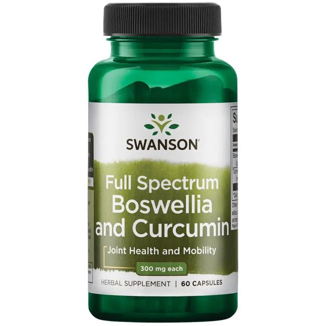 Swanson Full Spectrum Boswellia and Curcumin, 300mg 60 caps