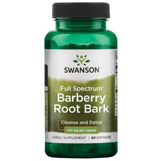 Swanson Full Spectrum Barberry Root Bark, 450mg  60 caps