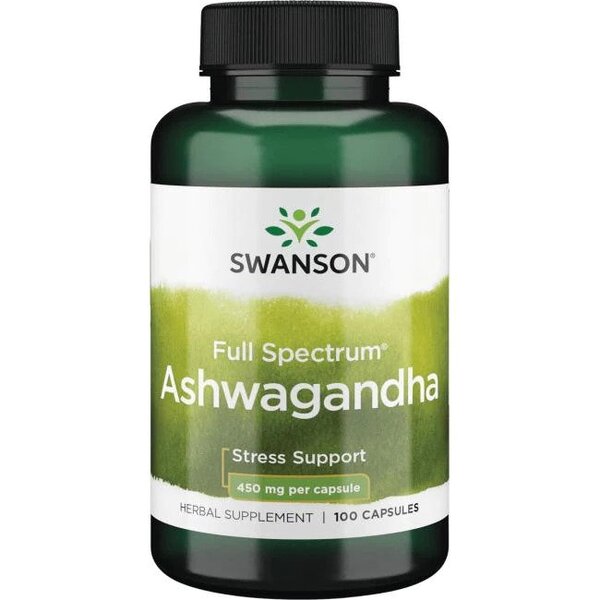 Swanson Full Spectrum Ashwagandha, 450mg 100 caps