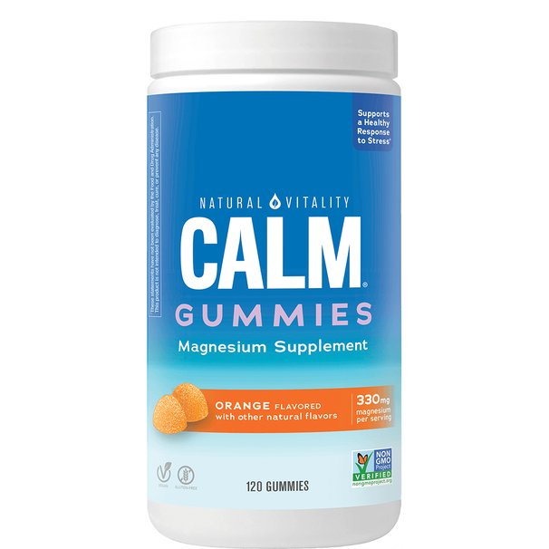 Natural Vitality Calm Gummies, Orange 120 gummies