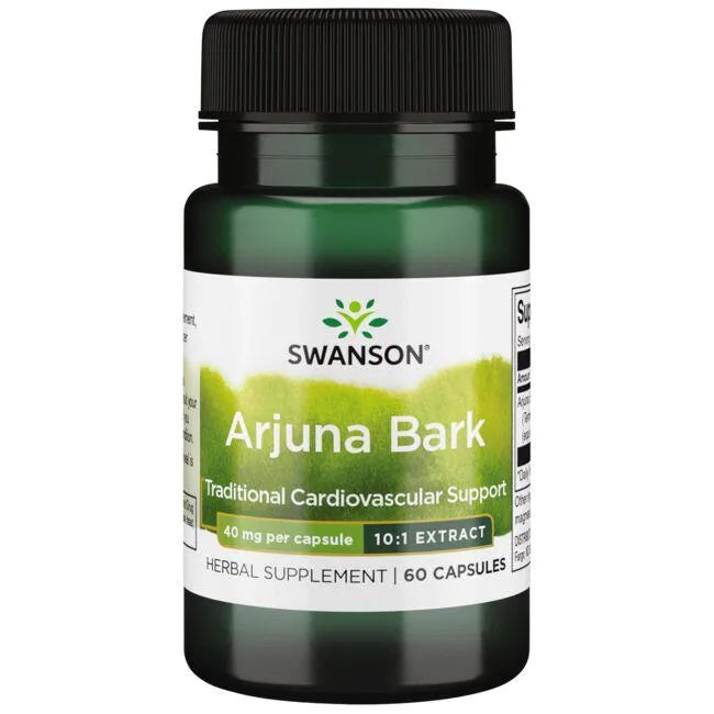 Swanson Arjuna Bark (10:1) Extract, 40mg 60 caps