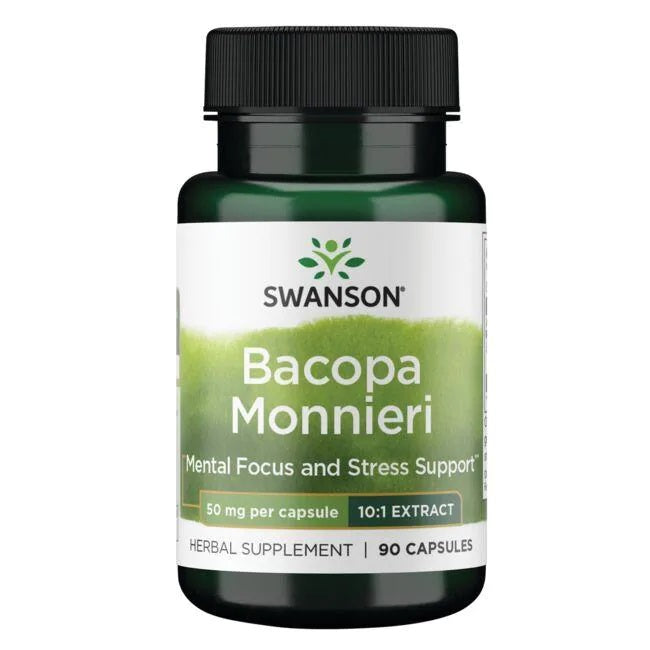 Swanson Bacopa Monnieri 10:1 Extract, 50mg 90 caps