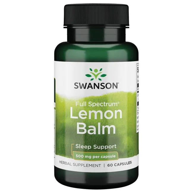 Swanson Full Spectrum Lemon Balm, 500mg 60 caps