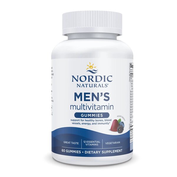 Nordic Naturals Men's Multivitamin Gummies, Mixed Berry 60 gummies