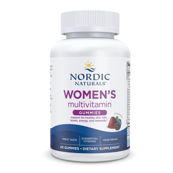 Nordic Naturals Women's Multivitamin Gummies, Mixed Berry 60 gummies