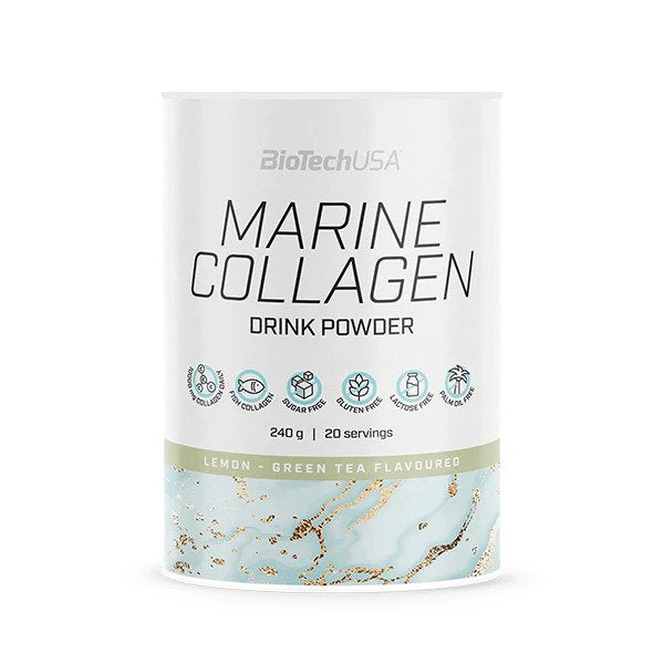 BioTechUSA Marine Collagen, Lemon-Green Tea 240g