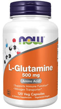 NOW Foods L-Glutamine, 500mg 120 vcaps