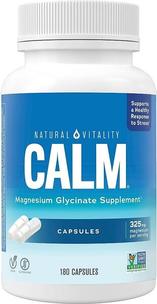 Natural Vitality Calm Magnesium Glycinate 180 caps
