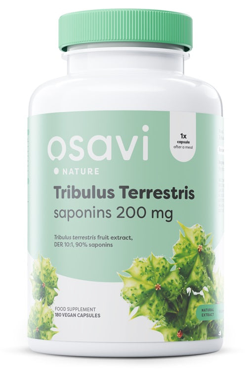 Osavi Tribulus Terrestris, Saponins 200mg 180 vegan caps