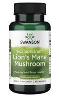 Swanson Full Spectrum Lion's Mane Mushroom, 500mg 60 caps