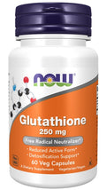 NOW Foods Glutathione, 250mg 60 vcaps