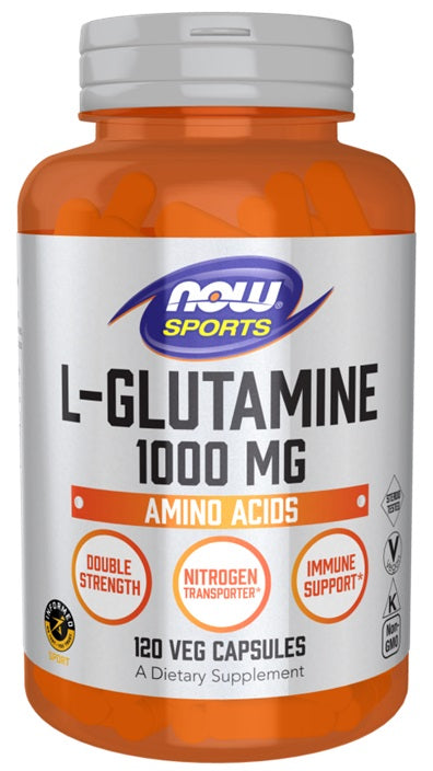 NOW Foods L-Glutamine, 1000mg 120 vcaps