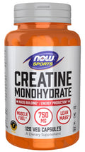 NOW Foods Creatine Monohydrate, 750mg 120 vcaps