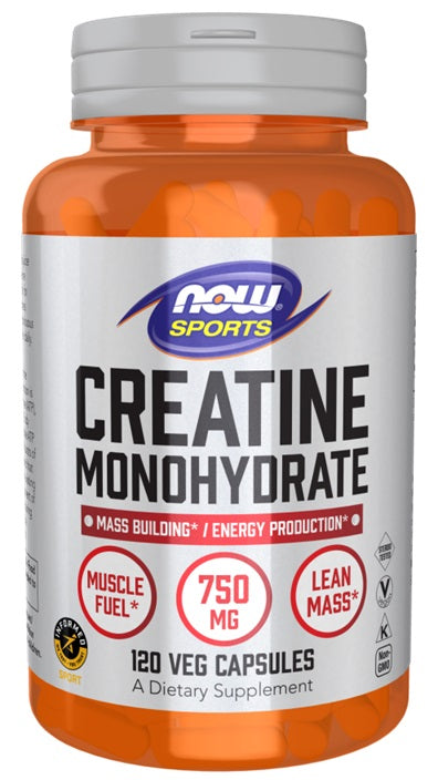 NOW Foods Creatine Monohydrate, 750mg 120 vcaps
