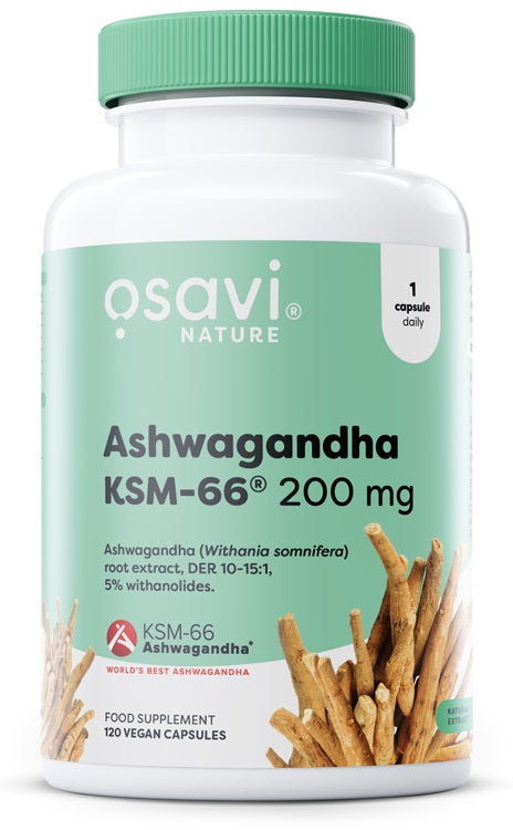 Osavi Ashwagandha KSM-66, 200mg 120 vegan caps