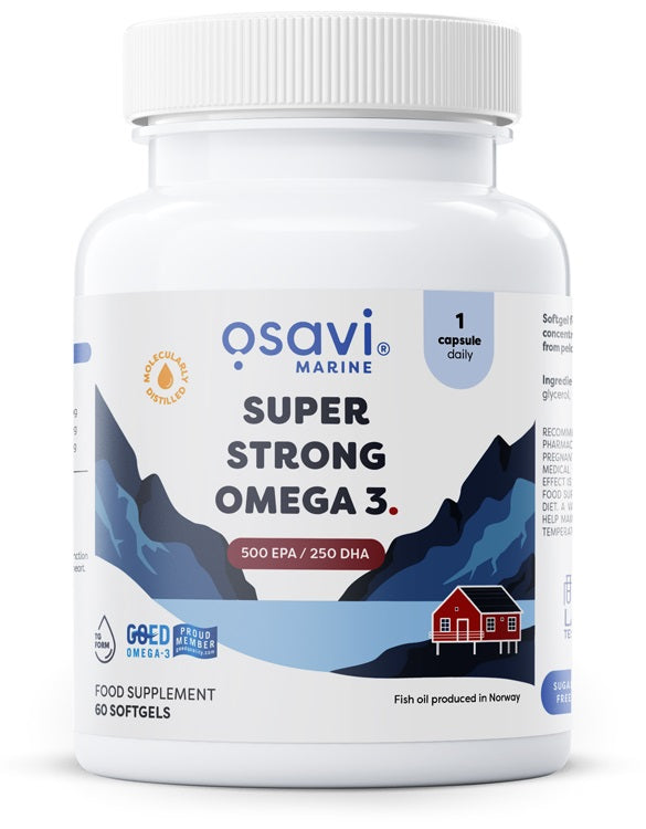 Osavi Super Strong Omega 3, 500 EPA / 250 DHA 60 softgels