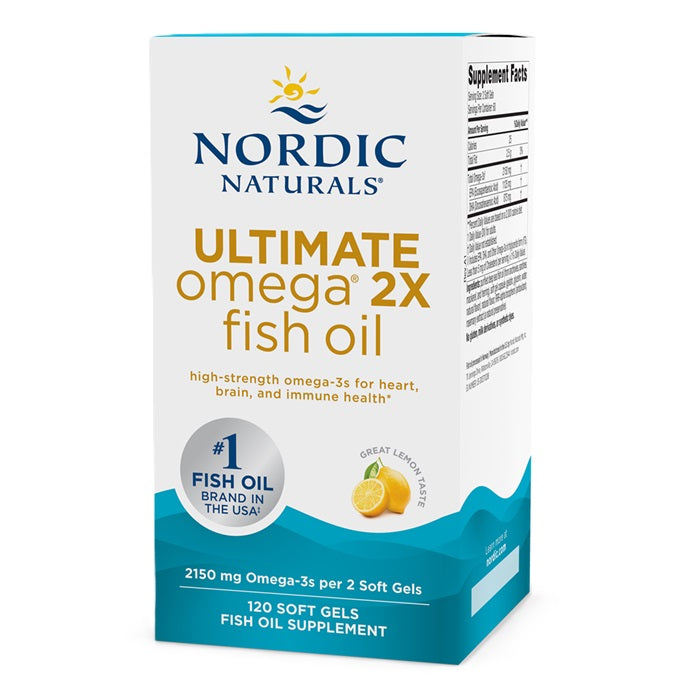 Nordic Naturals Ultimate Omega 2X, 2150mg Lemon (EAN 768990891052) 120 softgels
