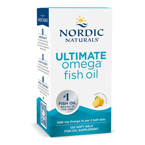 Nordic Naturals Ultimate Omega, 1280mg Lemon (EAN 768990891076) 120 softgels