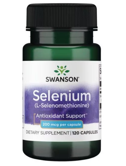 Swanson Selenium, 200mcg 120 caps