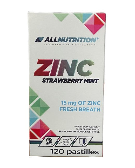 Allnutrition Zinc, 15mg (Strawberry Mint) 120 pastilles