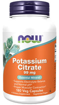 NOW Foods Potassium Citrate, 99mg 180 vcaps