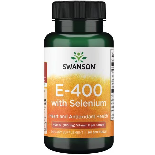 Swanson E with Selenium, 400IU 90 softgels