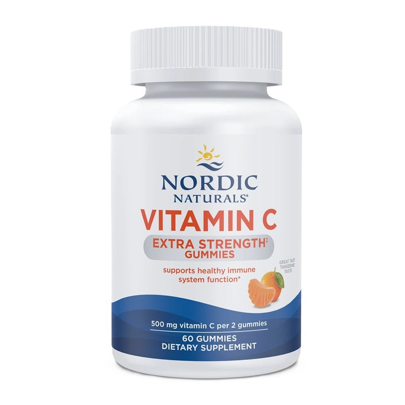 Nordic Naturals Vitamin C Extra Strength Gummies, Tangerine 60 gummies