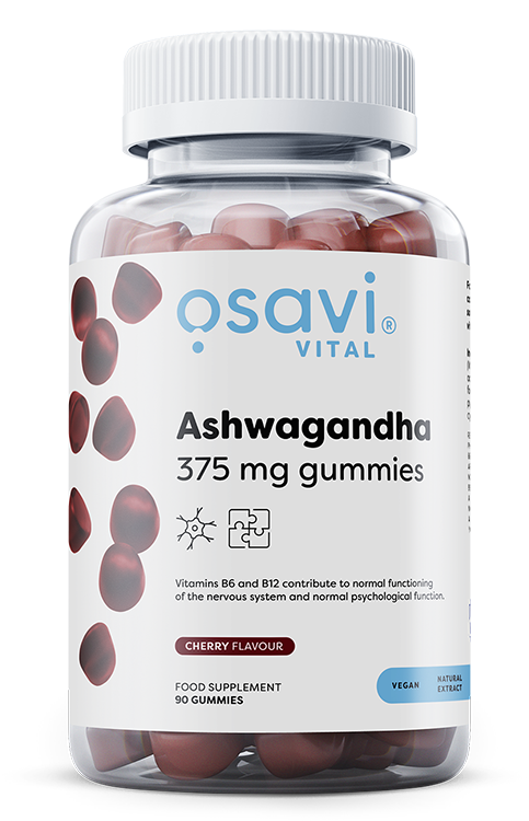 Osavi Ashwagandha 375mg Gummies, Cherry 90 gummies