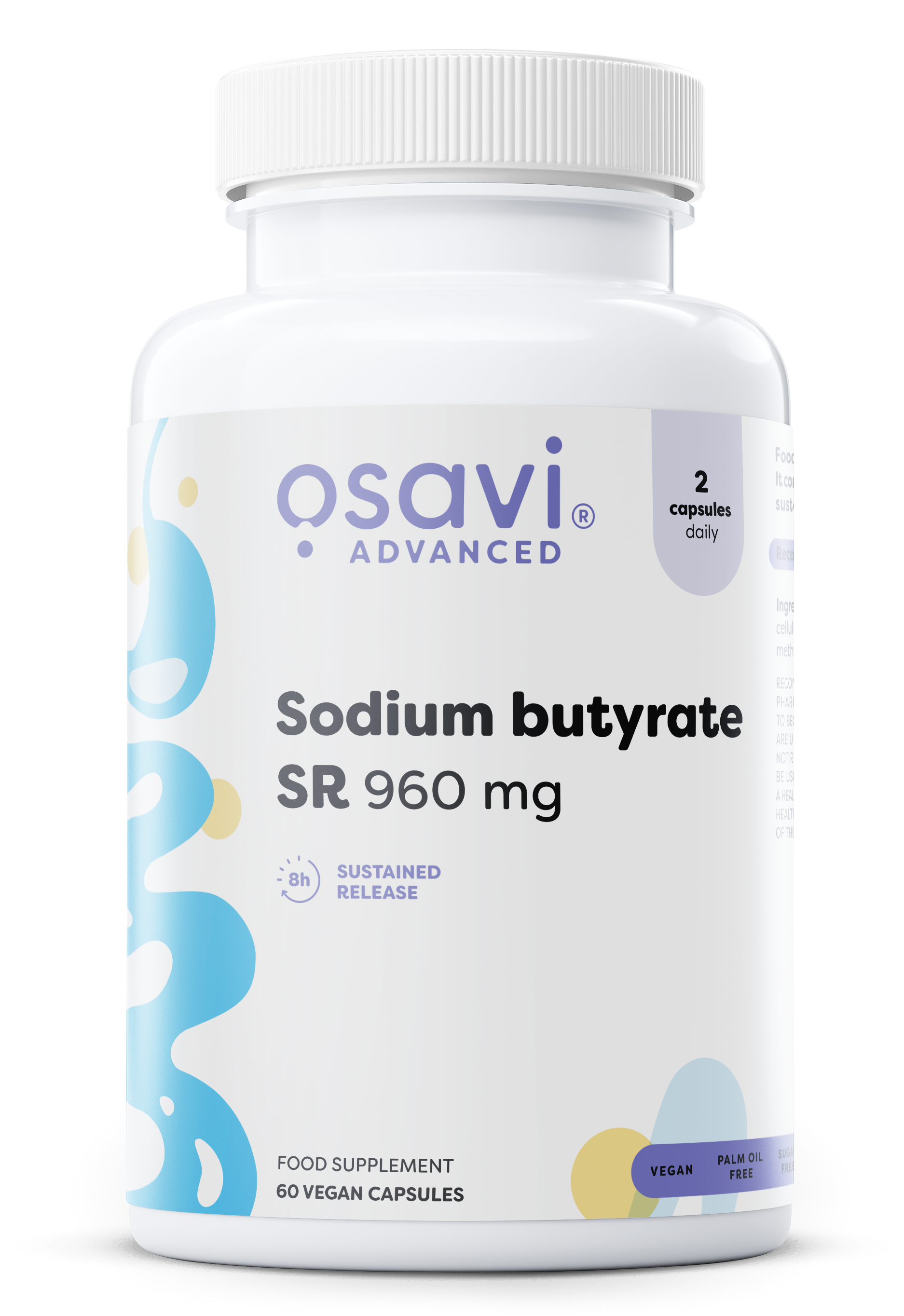 Osavi Sodium butyrate SR, 960mg 60 vegan caps