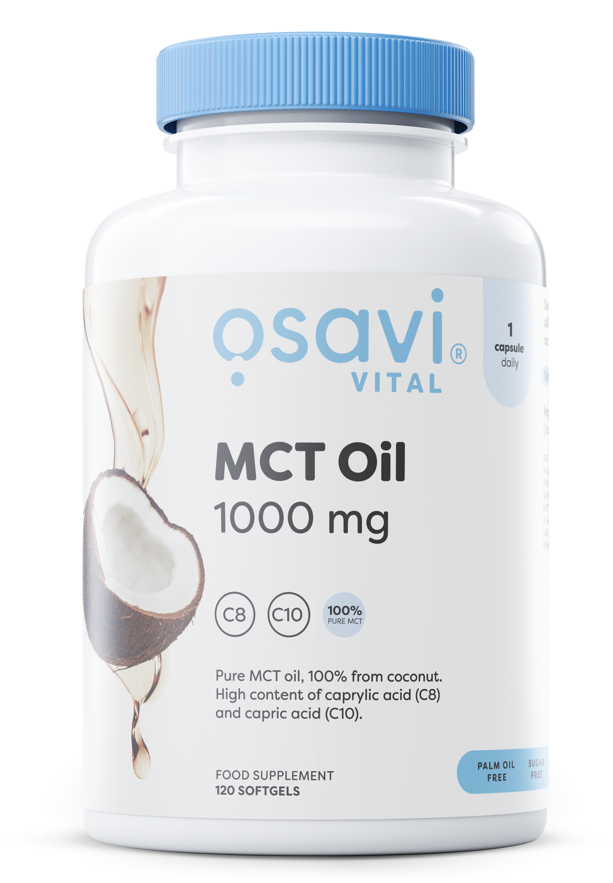 Osavi MCT Oil, 1000mg 120 softgels