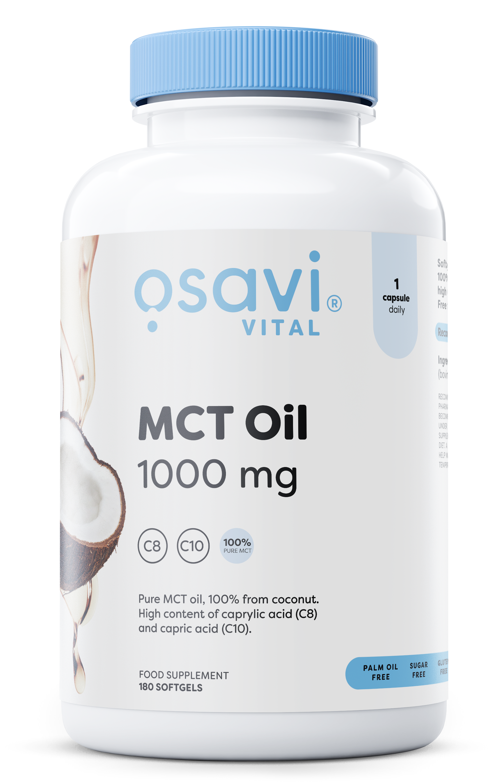 Osavi MCT Oil, 1000mg 180 softgels