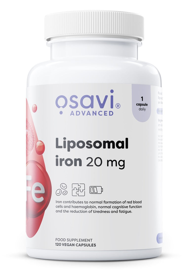 Osavi Liposomal Iron, 20mg 120 vegan caps