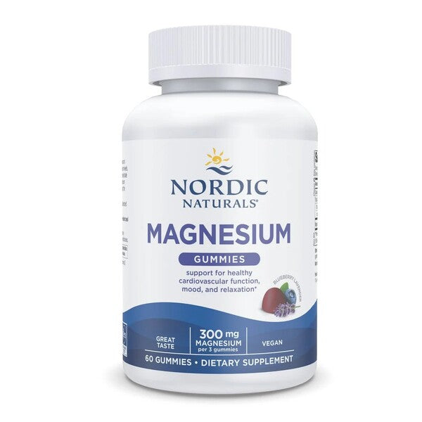 Nordic Naturals Magnesium Gummies, Blueberry Lavender 60 gummies