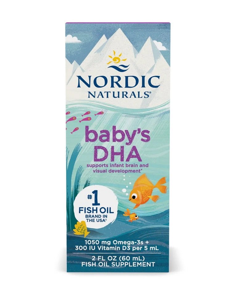 Nordic Naturals Baby's DHA Fish Oil, 1050mg Omega-3 with Vitamin D3 60 ml.
