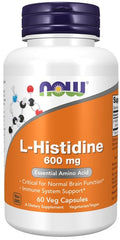 NOW Foods L-Histidine, 600mg 60 vcaps