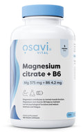 Osavi Magnesium Citrate + B6, 375mg + 4.2mg 180 vcaps