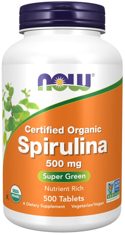 NOW Foods Spirulina, 500mg 500 tabs