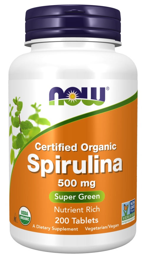 NOW Foods Spirulina, 500mg 200 tabs
