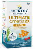 Nordic Naturals Ultimate Omega 2X Fish Oil TEEN, Strawberry 60 mini softgels