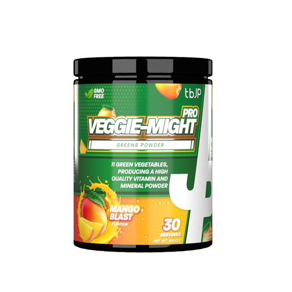Trained by JP Veggie-Might Pro, Mango Blast 450g