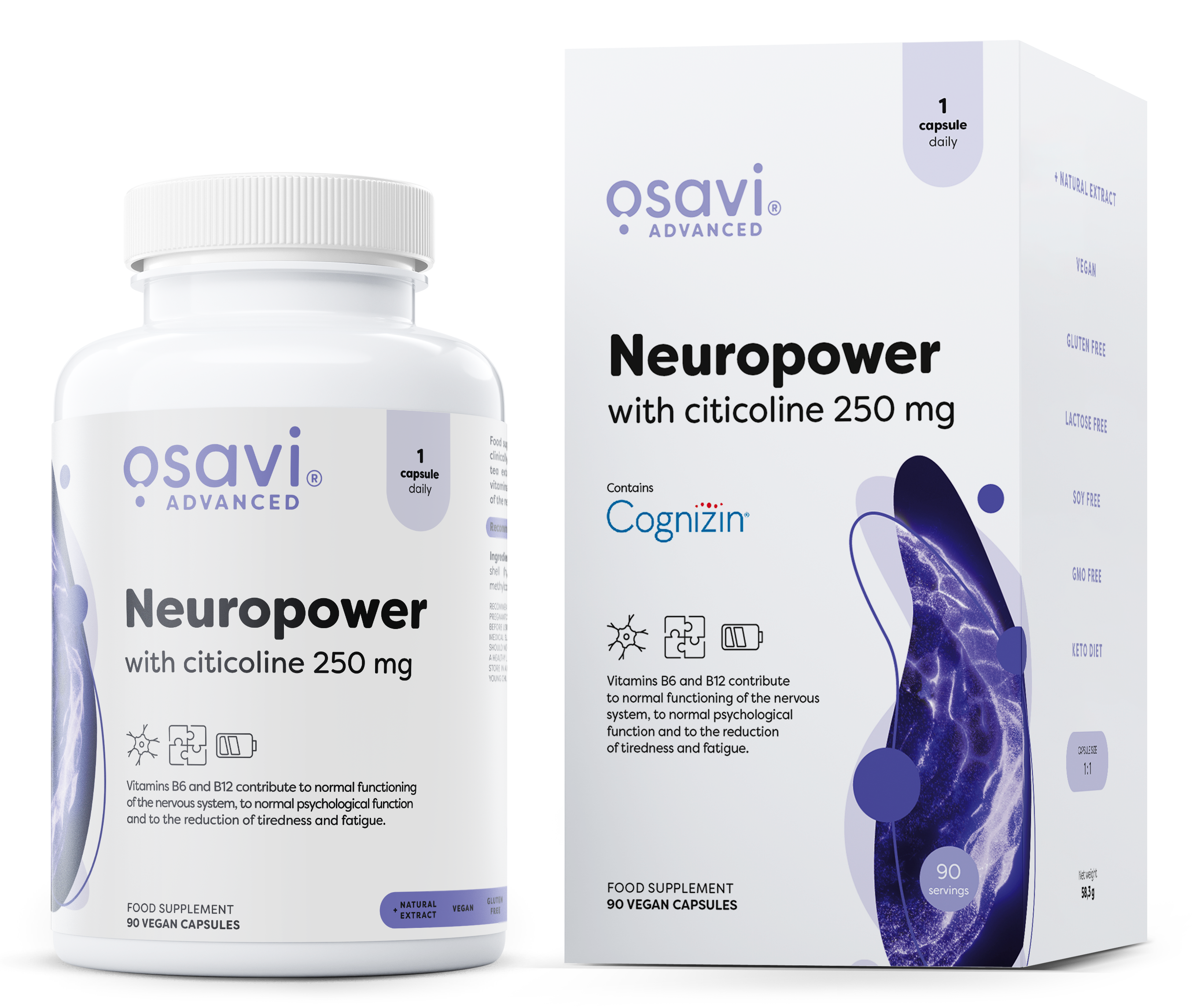 Osavi Neuropower with Citicoline, 250mg 90 vegan caps