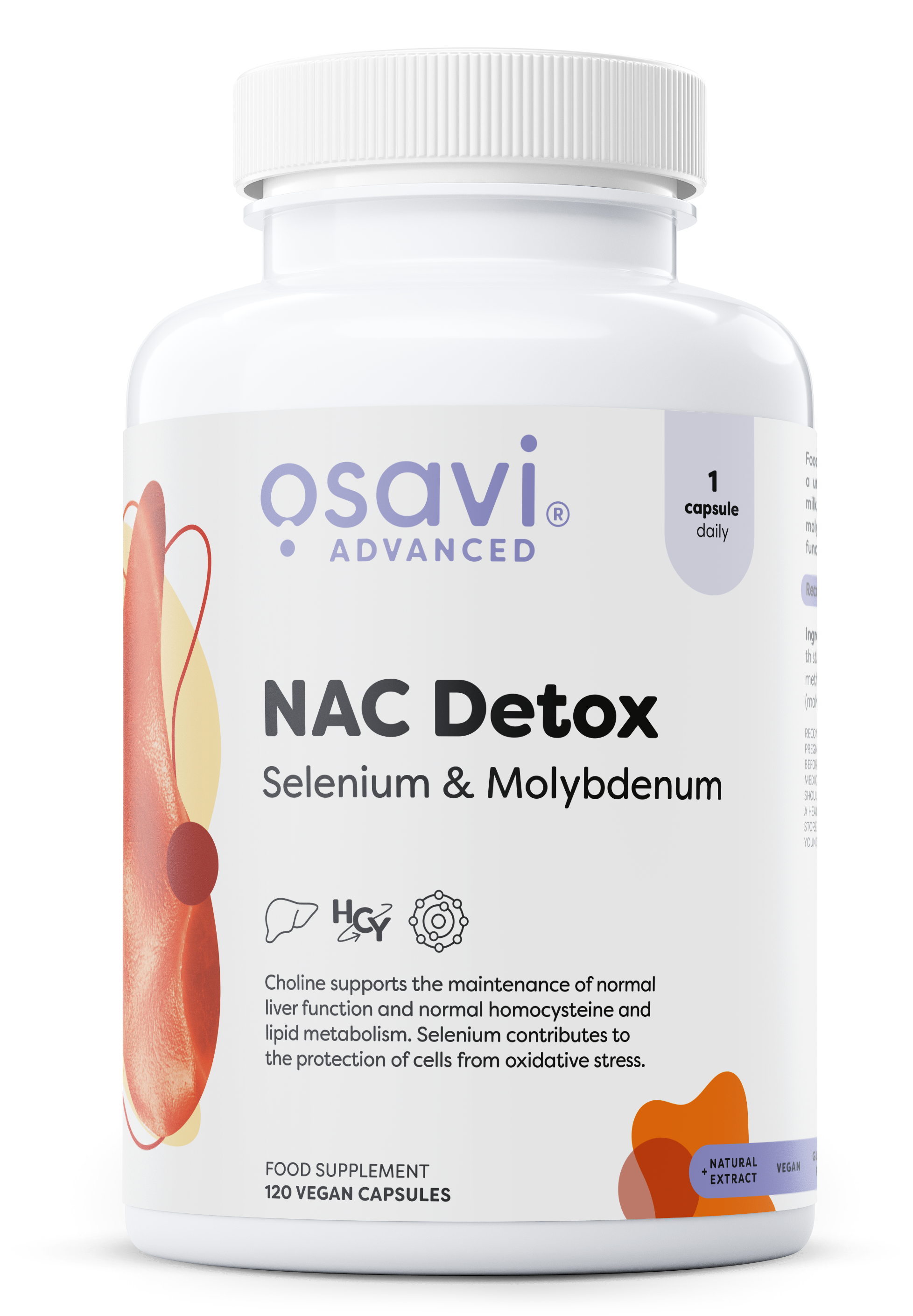 Osavi NAC Detox, Selenium & Molybdenum 120 vegan caps